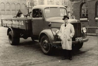 Victoria Mineralbrunnen Auslieferungsfahrzeug 1954